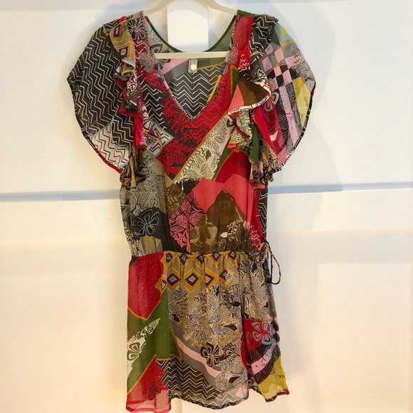 Anthropologie Coverup XS - EUC 100% Silk - Picture 7 of 8